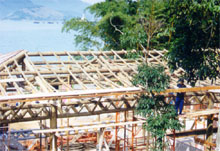 Casa em Angra dos Reis, RJ - eucalipto tratado.